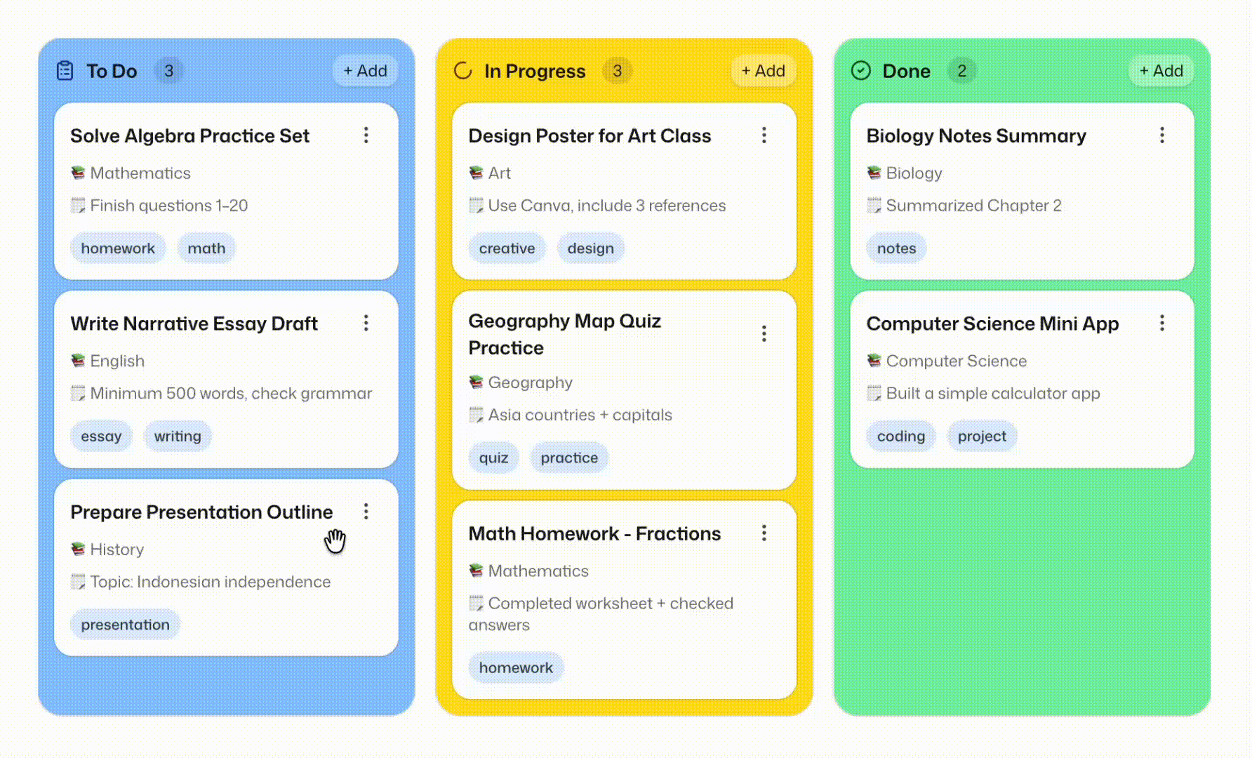 Lucent Kanban preview